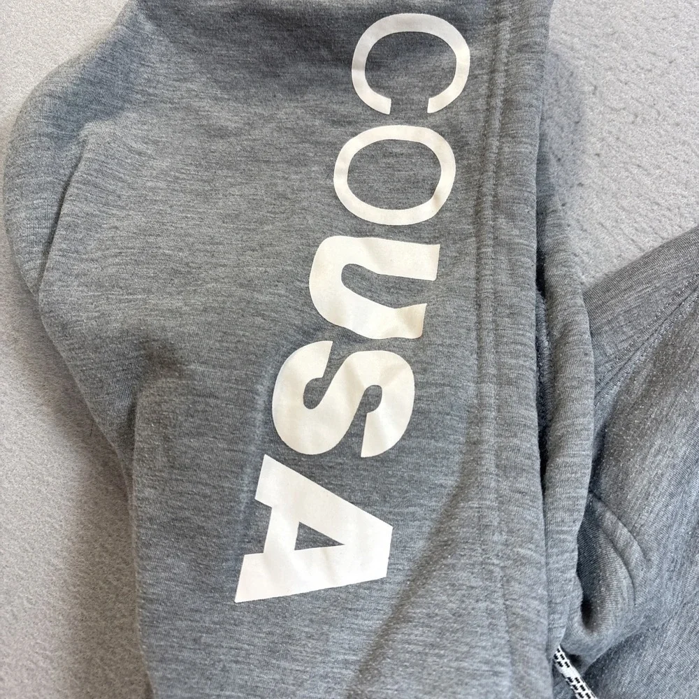 DC Shoes Hoodie Small Gray Heather Fleece‎ Inside Logo Sweatshirt